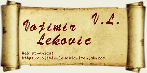 Vojimir Leković vizit kartica